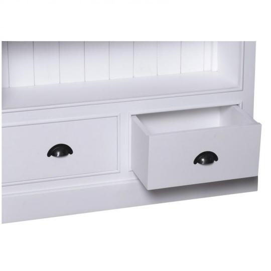 feher provencei konyvszekreny nappali fiokos nagymertu magas tomorfa mediterran country konyvesszekreny vintage vajszinu tortfeher olasz toszkan videki butorok.jpg